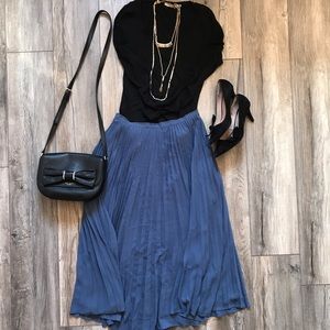 Pleated Banana Republic Midi Skirt
